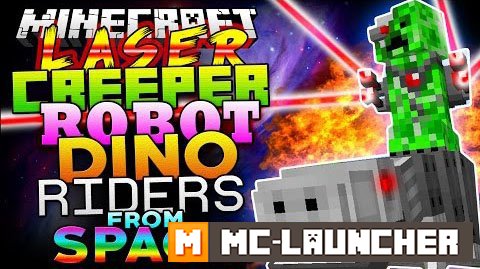 Laser Creeper Robot Dino Riders 1.7.10
